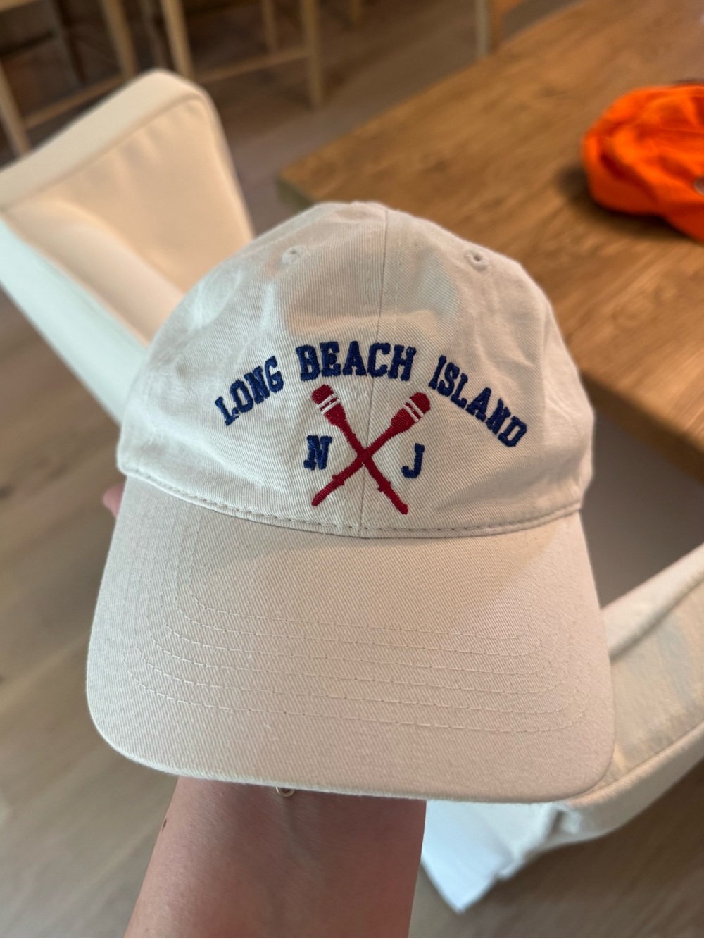 Vintage LBI Long Beach Island NJ Hat White